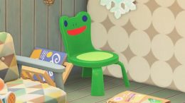 Froggy Chair in Animal Crossing; New Horizons