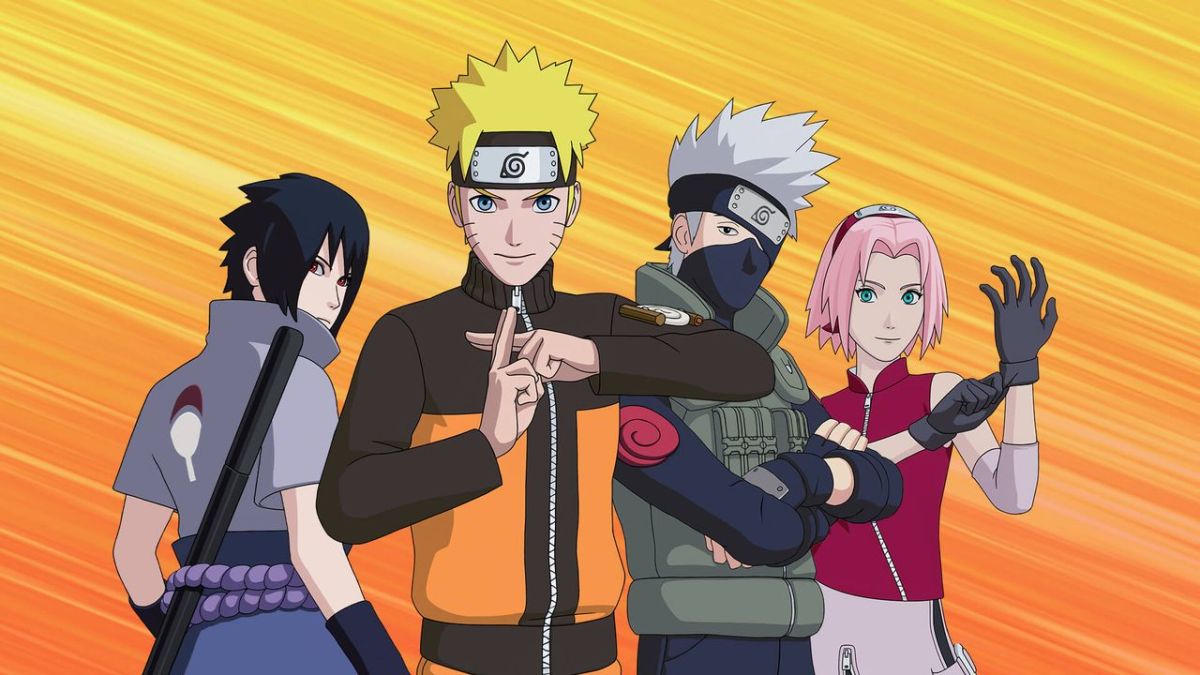 Fortnite Naruto Nindo Challenges, featuring Naruto, kakashi, Sasuke and Sakura