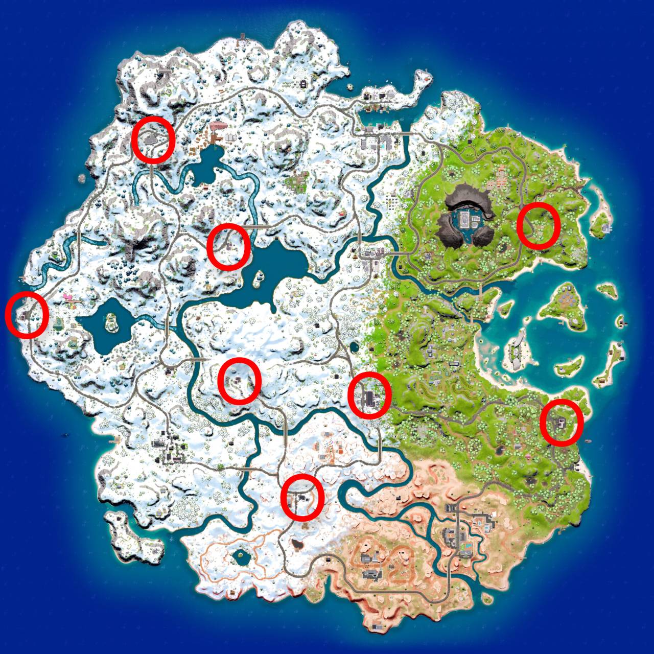 Collect Gem Fragments At Gas Stations   Fortnite GAS STATION Locations