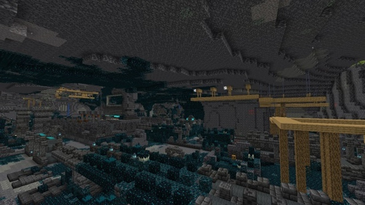 Minecraft-Best-Seeds-Ancient-City-Mineshaft-1