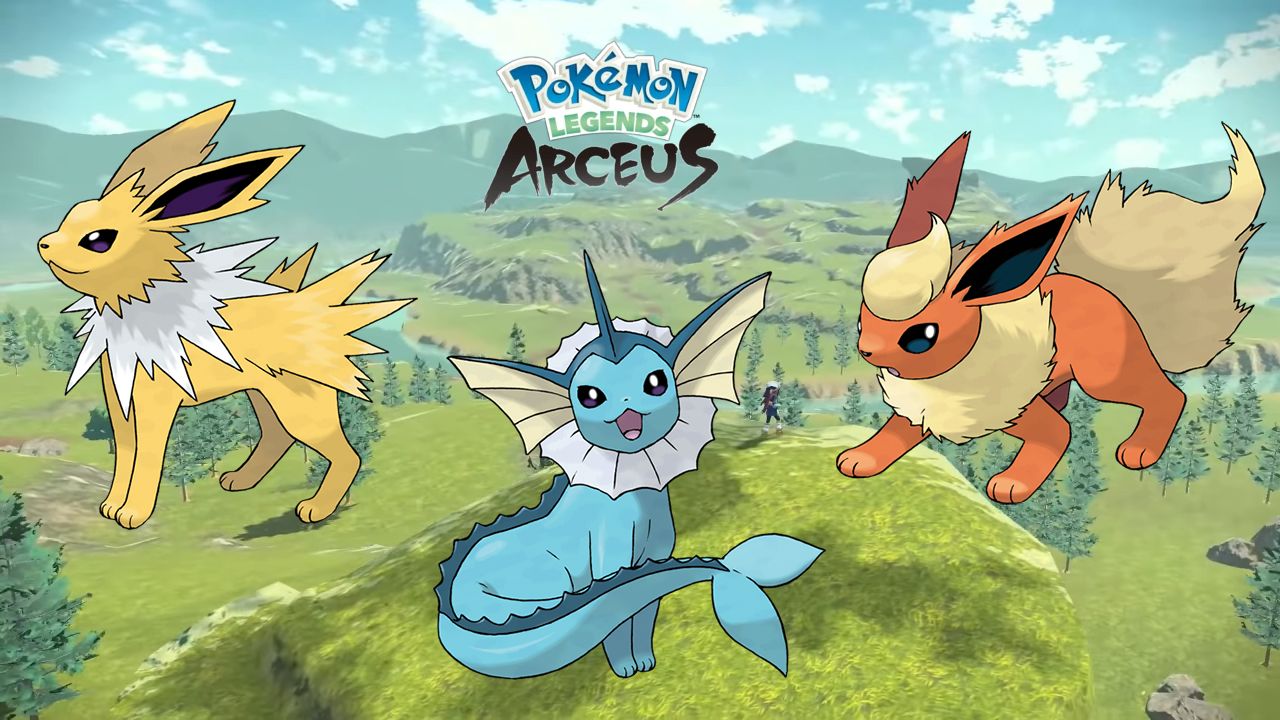 All Eevee Evolutions - Pokémon Legends Arceus - PokeFlash