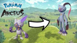 Pokemon Legends Arceus Evolve Sneasel into Sneasler