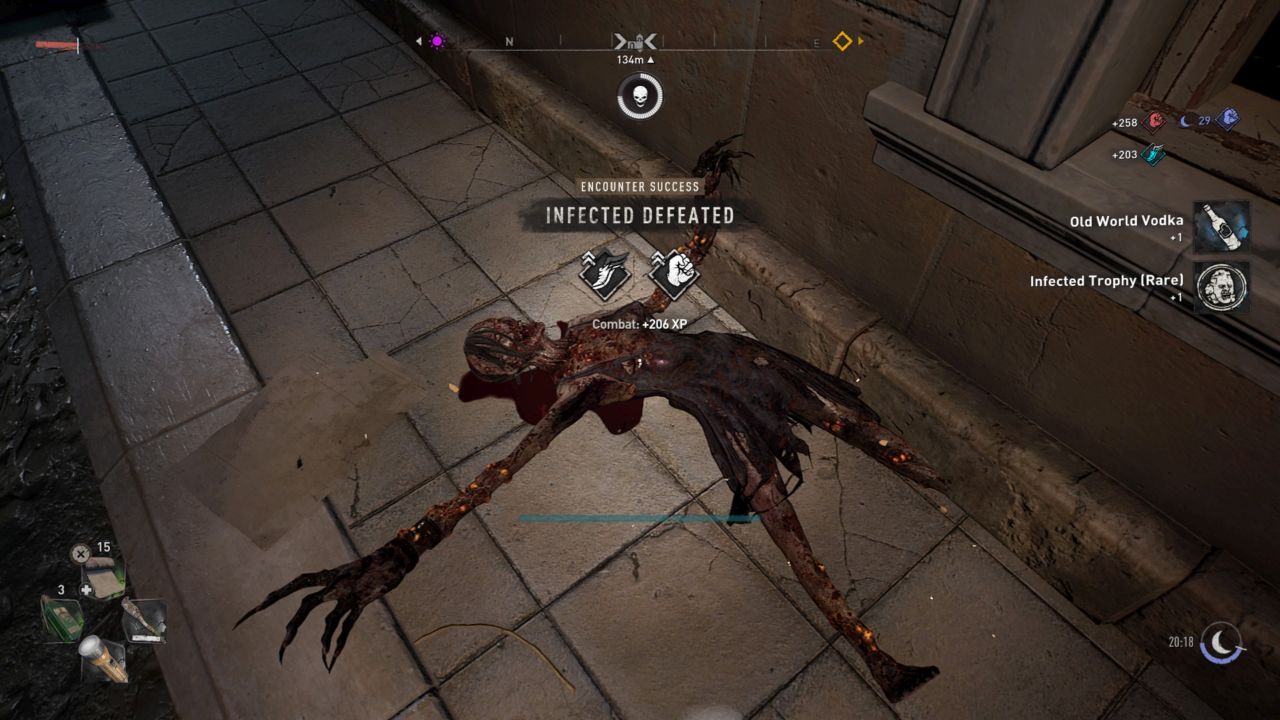 Dying-Light-2-Combat-XP-Farm-infected-defeated