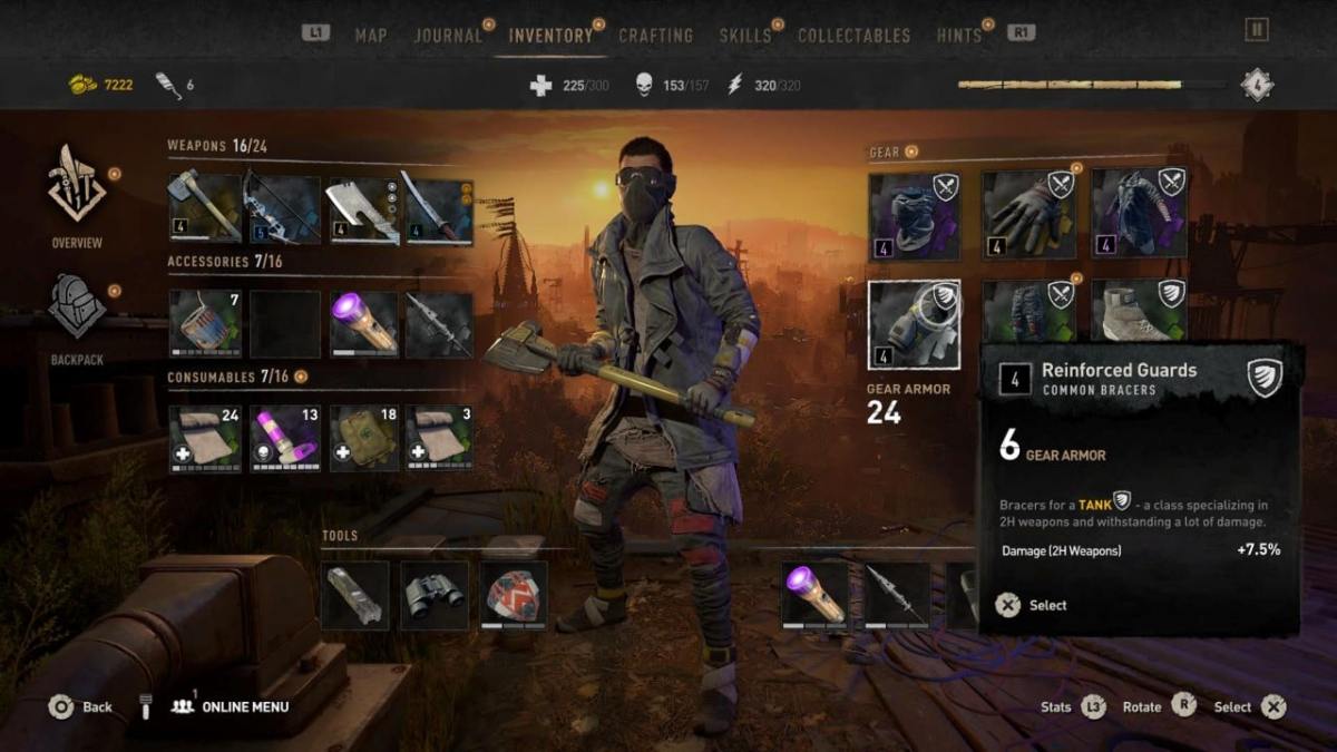 Dying Light 2 Gear Types