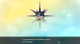 Evolve Qwilfish into Overqwil Pokemon Legends Arceus