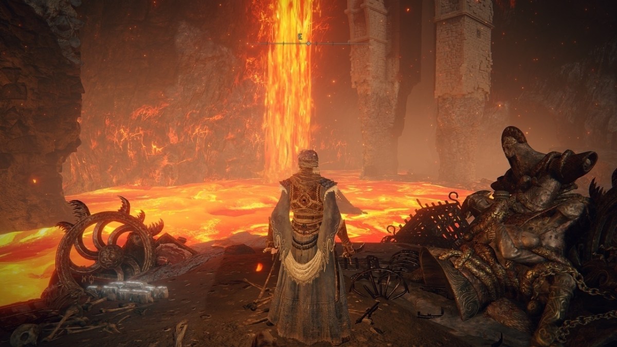 Screenshot depicting the starting location to escape Abductor's Inquisition Chamber