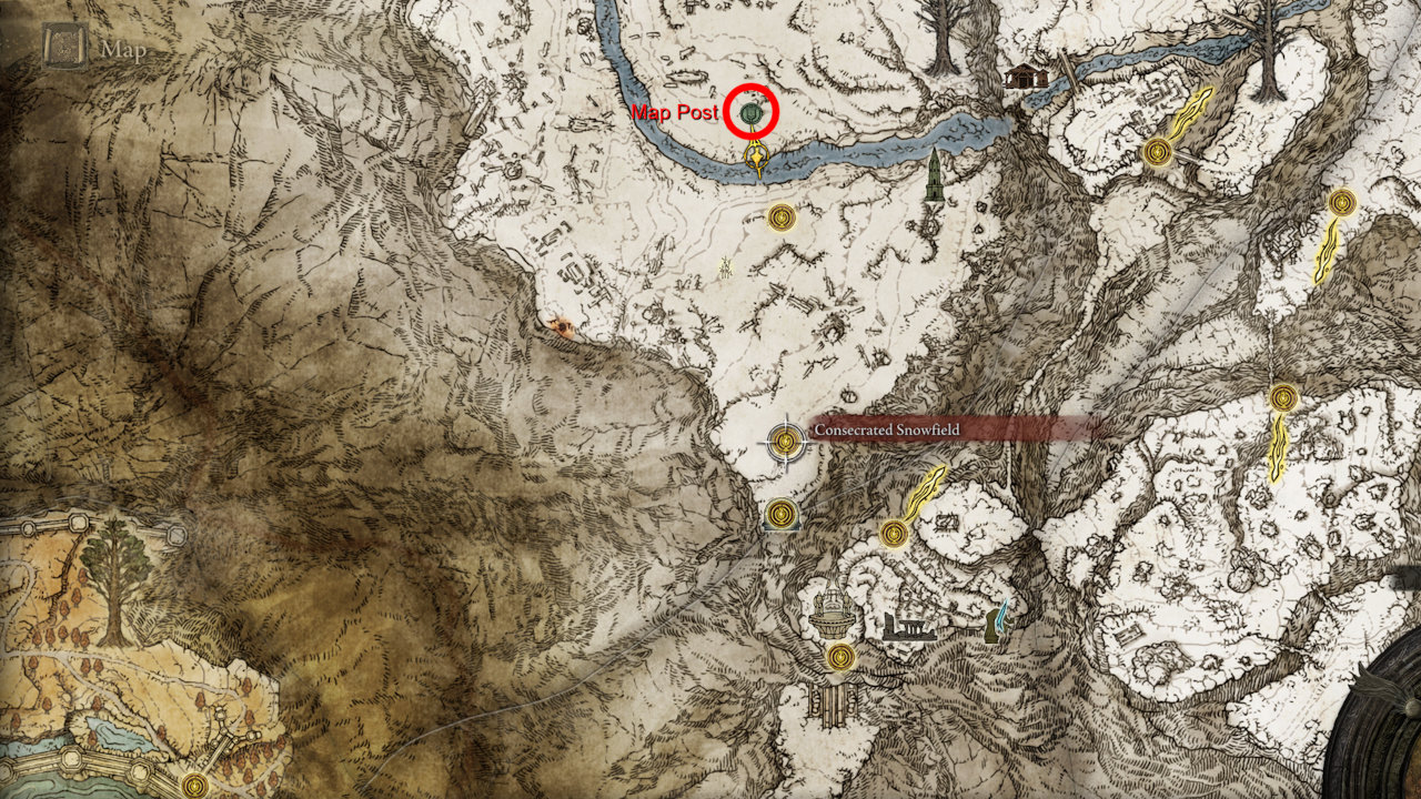 Elden Ring Where is Consecrated Snowfield Map Attack of the Fanboy