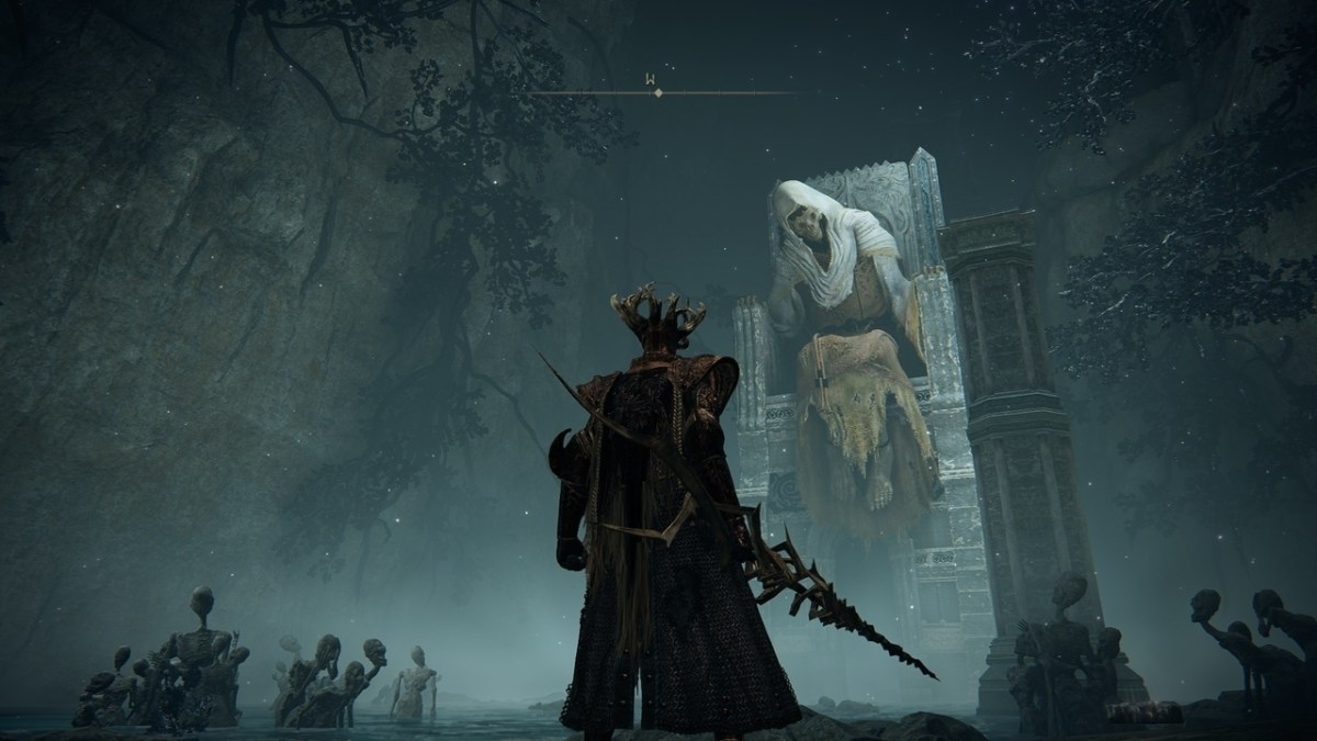 An in-game screenshot depicting the location where the Dragonkin Soldier of Nokstella is fought