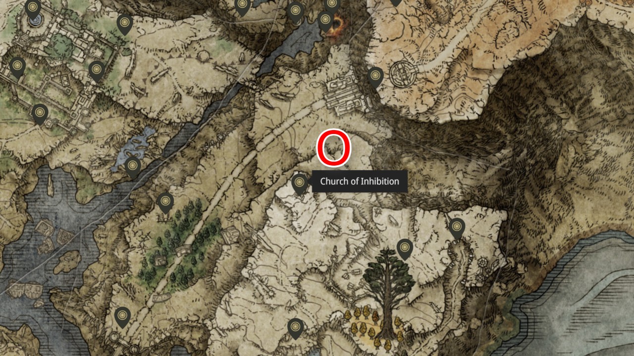 Elden Ring How to Get to the Church of Inhibition and Avoid Madness