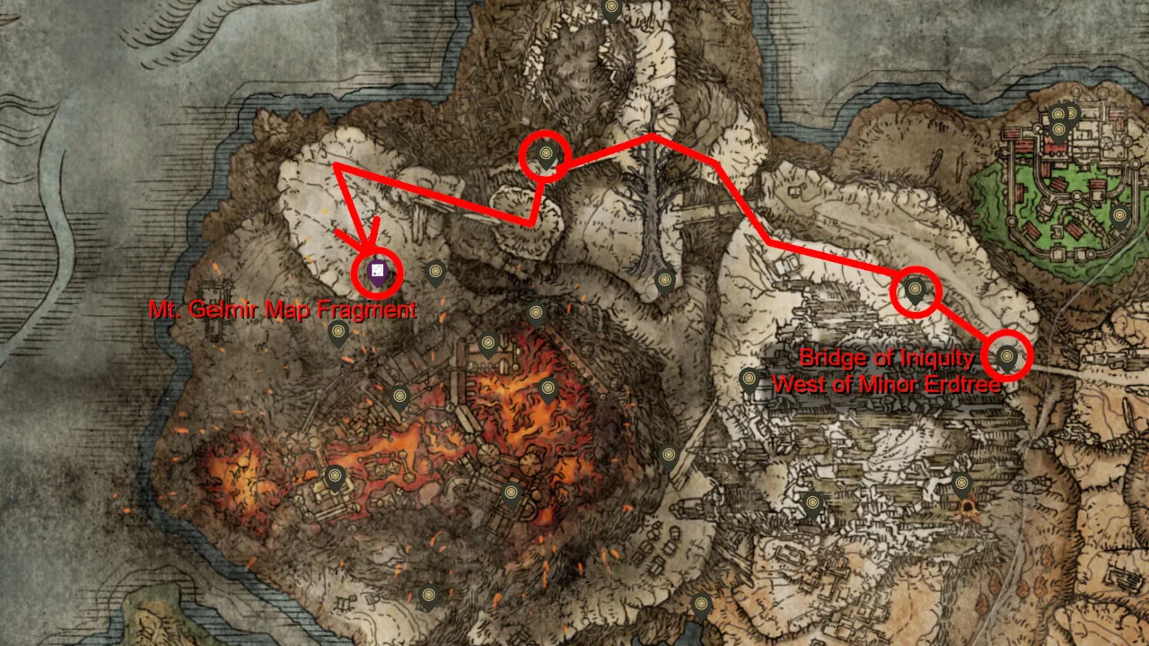 Where to Find Mt. Gelmir Map in Elden Ring Attack of the Fanboy