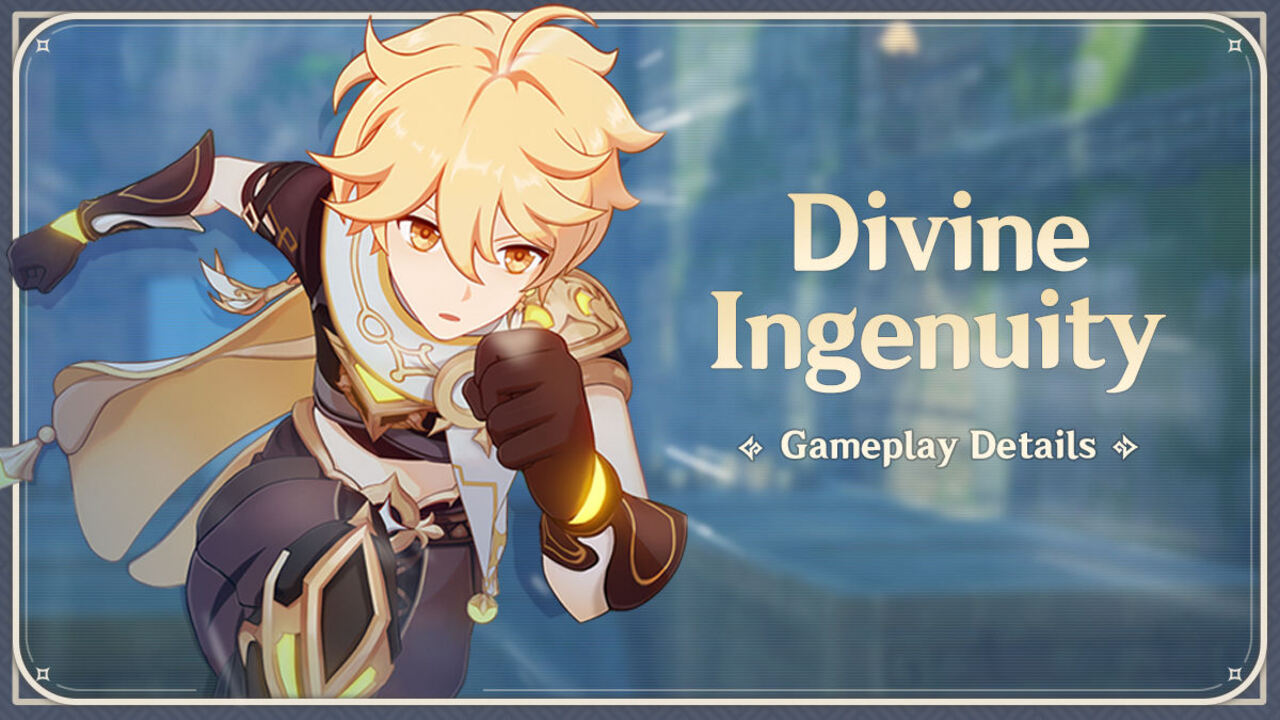 Official Genshin Impact Divine Ingenuity event cover image.