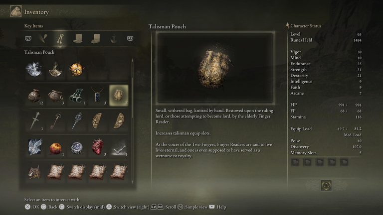 Elden Ring Talisman Pouch Locations How to Increase Talisman Slots