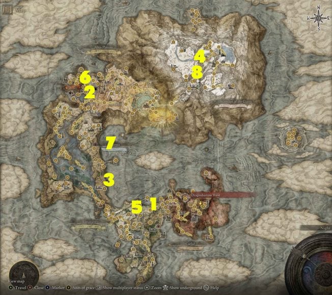 Elden Ring Deathroot Locations: Where to Find All Deathroots for ...