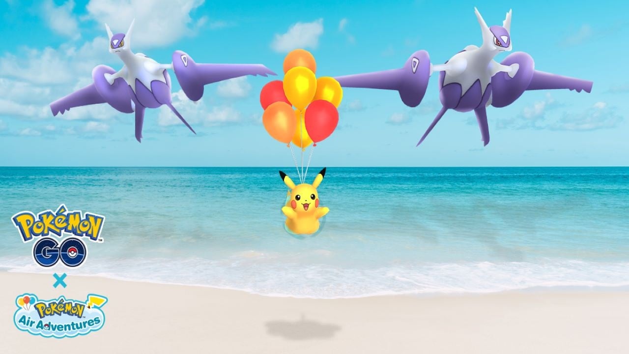 Pokémon Go * Shiny Pikachu Flying with Balloon - Male or Female * TRADE Go