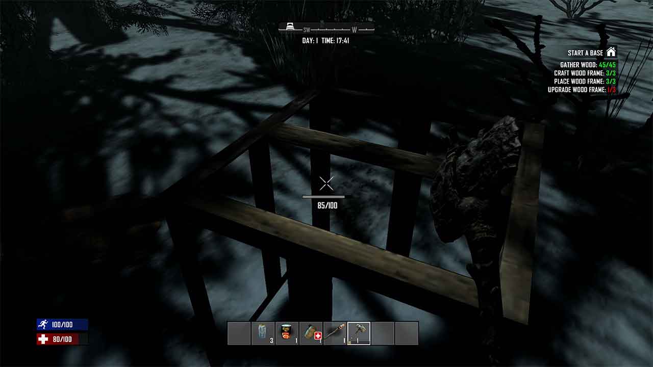 7 Days to Die How to Upgrade Wood Construction Frame Attack of the Fanboy