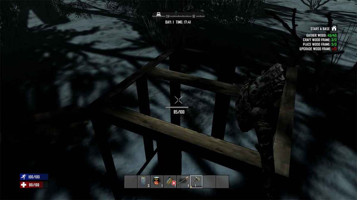 Upgrading a Wooden Frame in 7 Days to Die