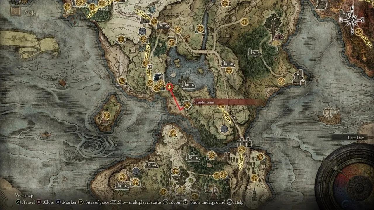 Haligdrake-Talisman-Location-Map