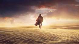 Obi Wan Kenobi walking through the desert of Tatooine