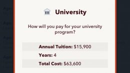 BitLife University College Payment