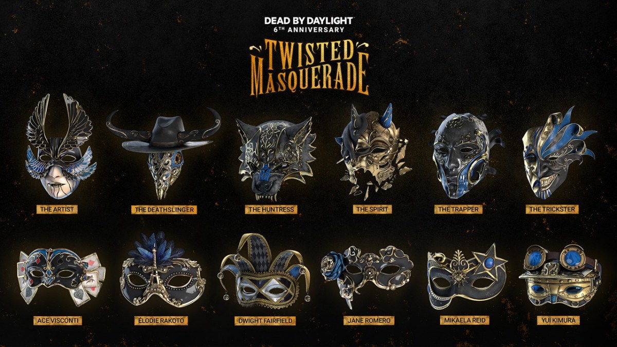 Dead by Daylight 6th Anniversary Twisted Masquerade Event Masks