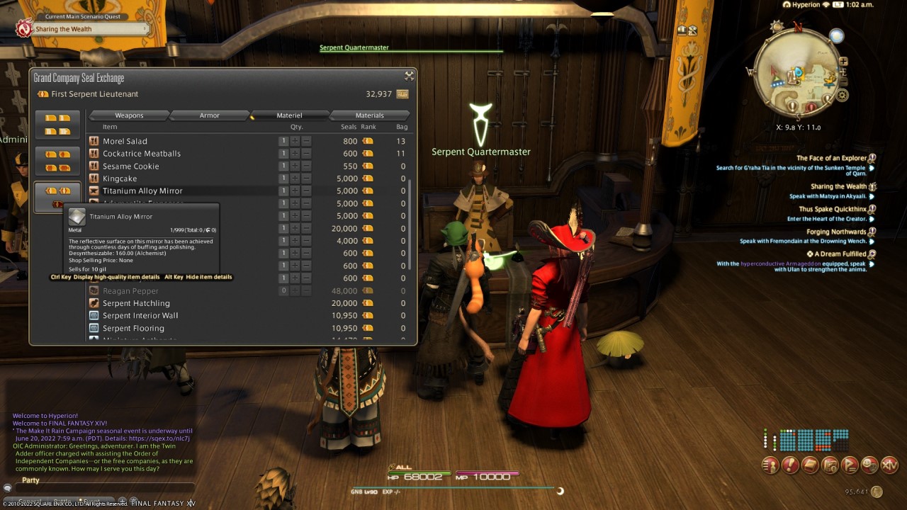 How to Make Money With Company Seals in Final Fantasy XIV Attack of