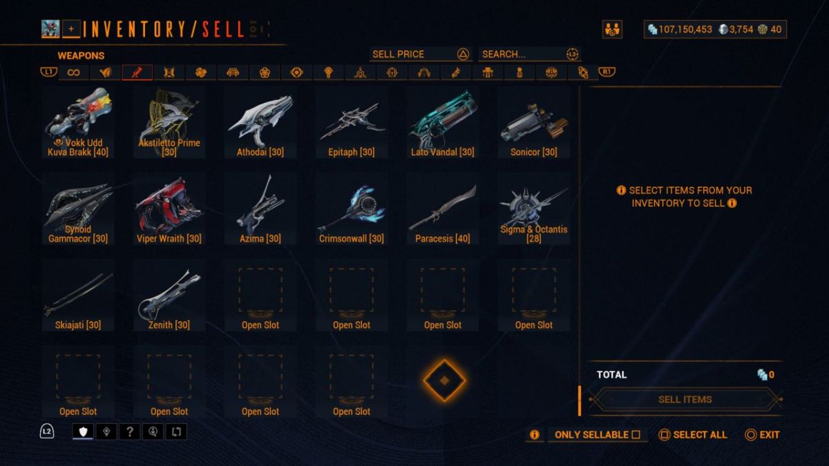 How to Get More Weapon and Warframe Slots
