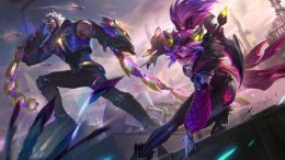 The Anima Squad Vayne and Sylas skins in League