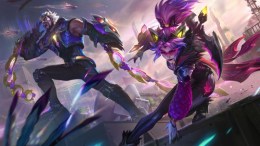 The Anima Squad Vayne and Sylas skins in League