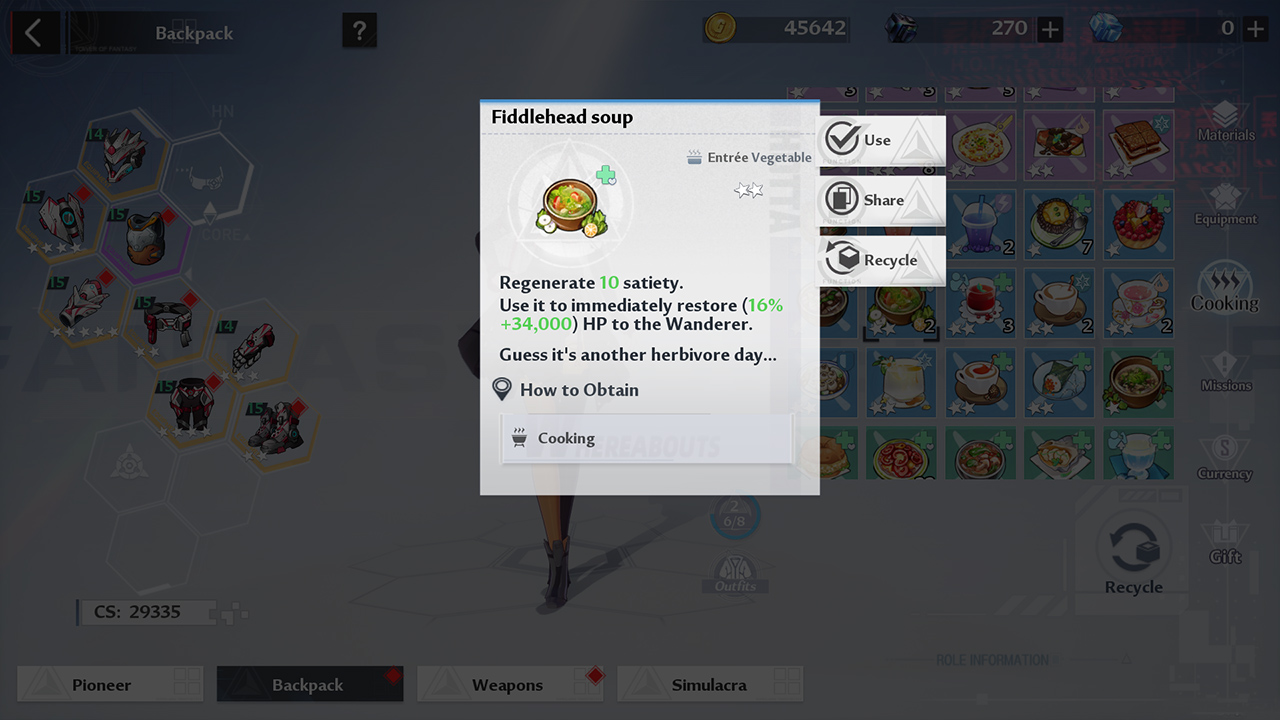 How to Cook Fiddlehead Soup in Tower of Fantasy Attack of the Fanboy