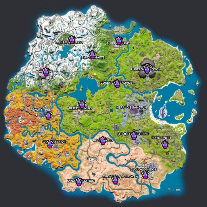 All Fortnite Birthday Cake Locations in Chapter 3 Season 4 | Attack of ...