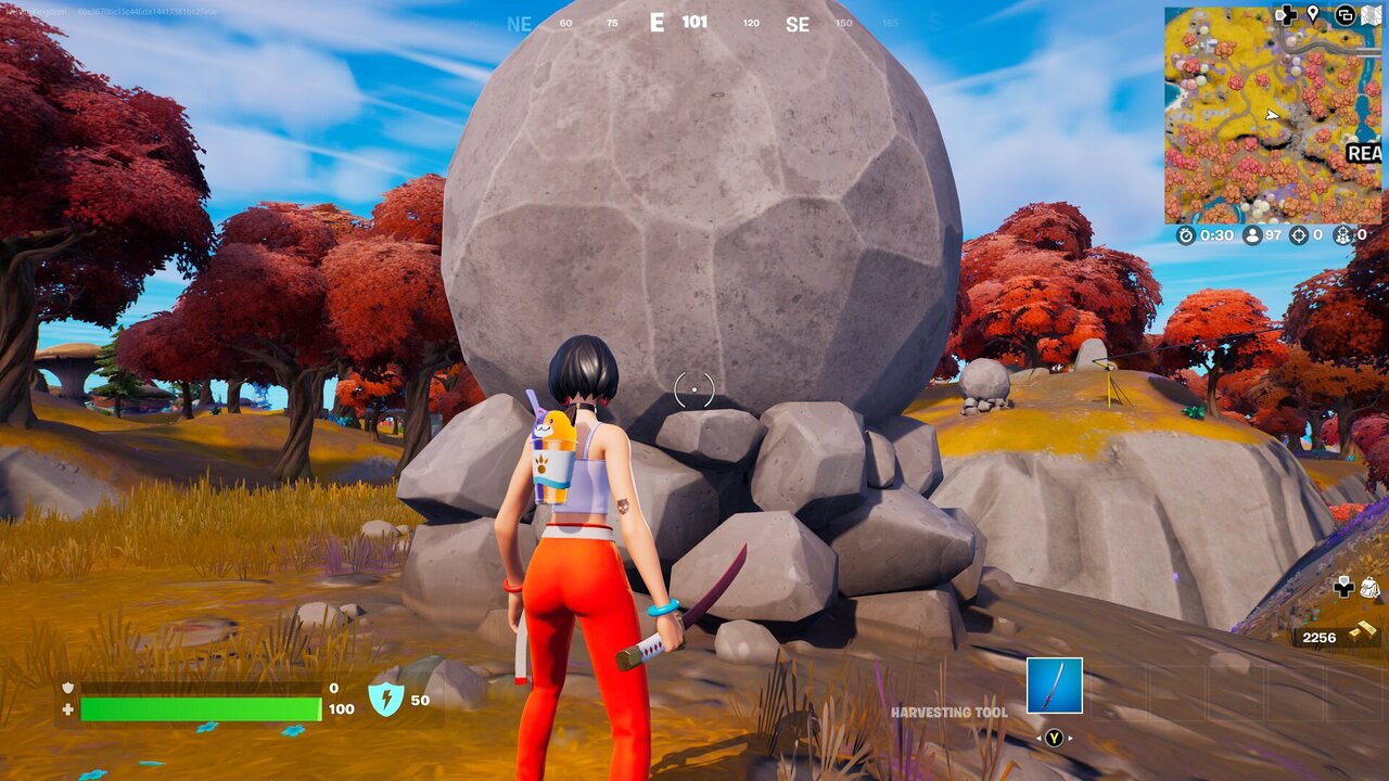 How to Easily Dislodge a Runaway Boulder with a Slide Kick in Fortnite