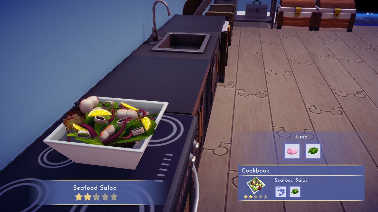How To Make Seafood Platters and Seafood Salads in Disney Dreamlight