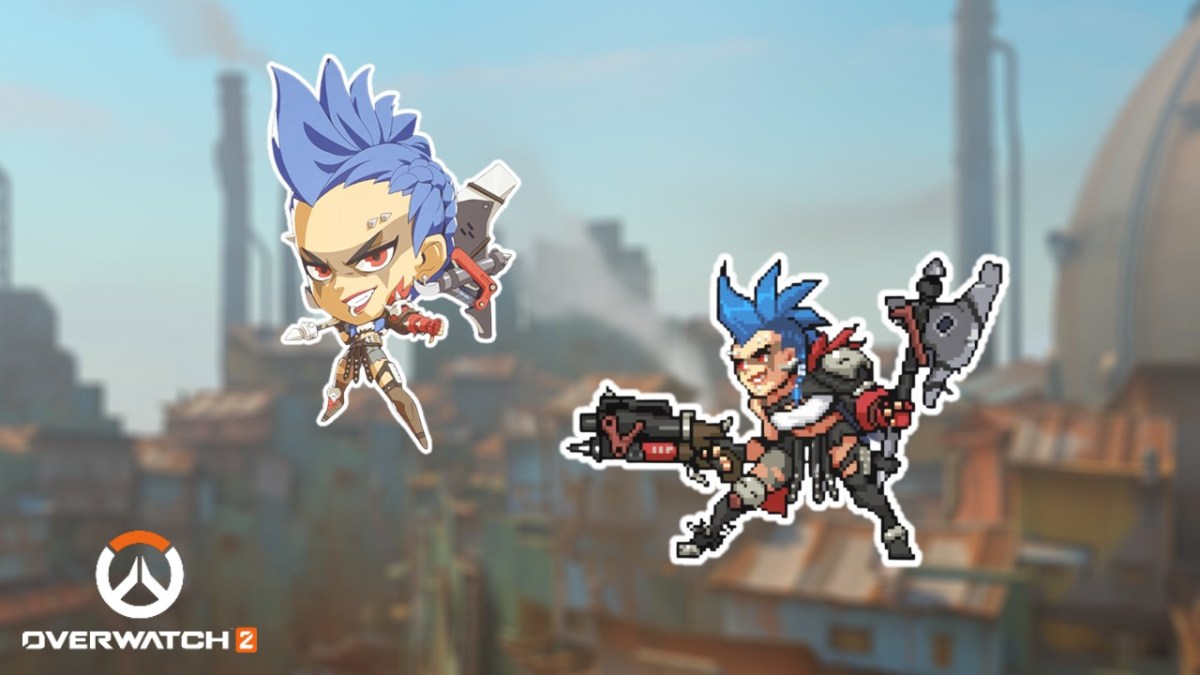 Junker Queen's Cute and Pixel sprays, depicting her in a chibi and 16-bit art-style, respectively