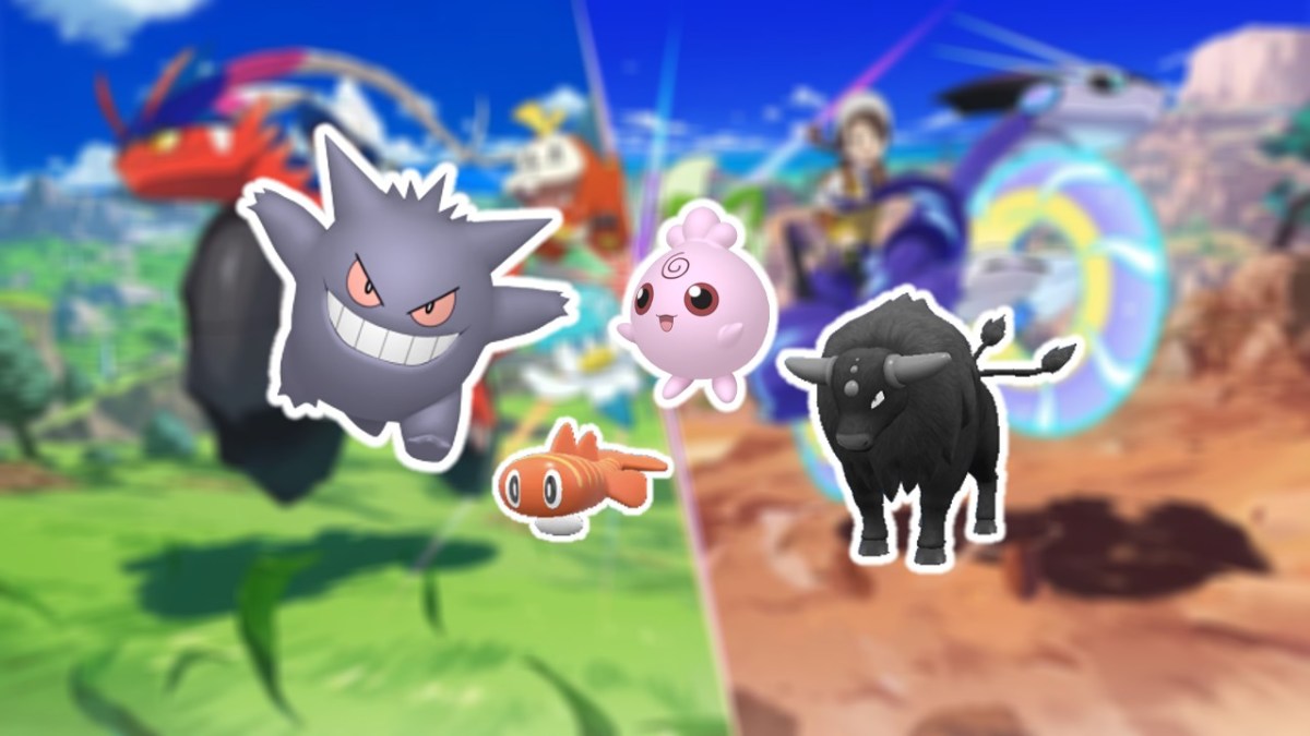 Hard Shiny Pokémon to Identify in Pokémon Scarlet and Violet; Gengar, Tatsugiri, Igglybuff, and Paldean Tauros