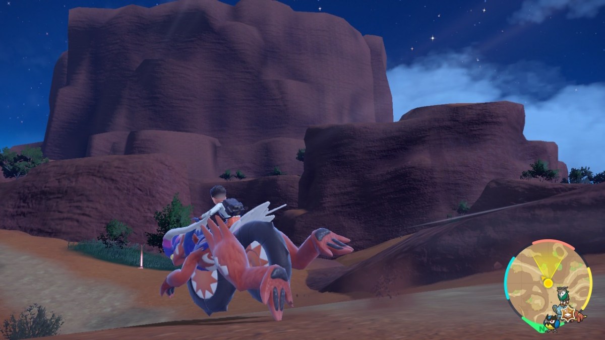 Koraidon dashing in Pokémon Scarlet