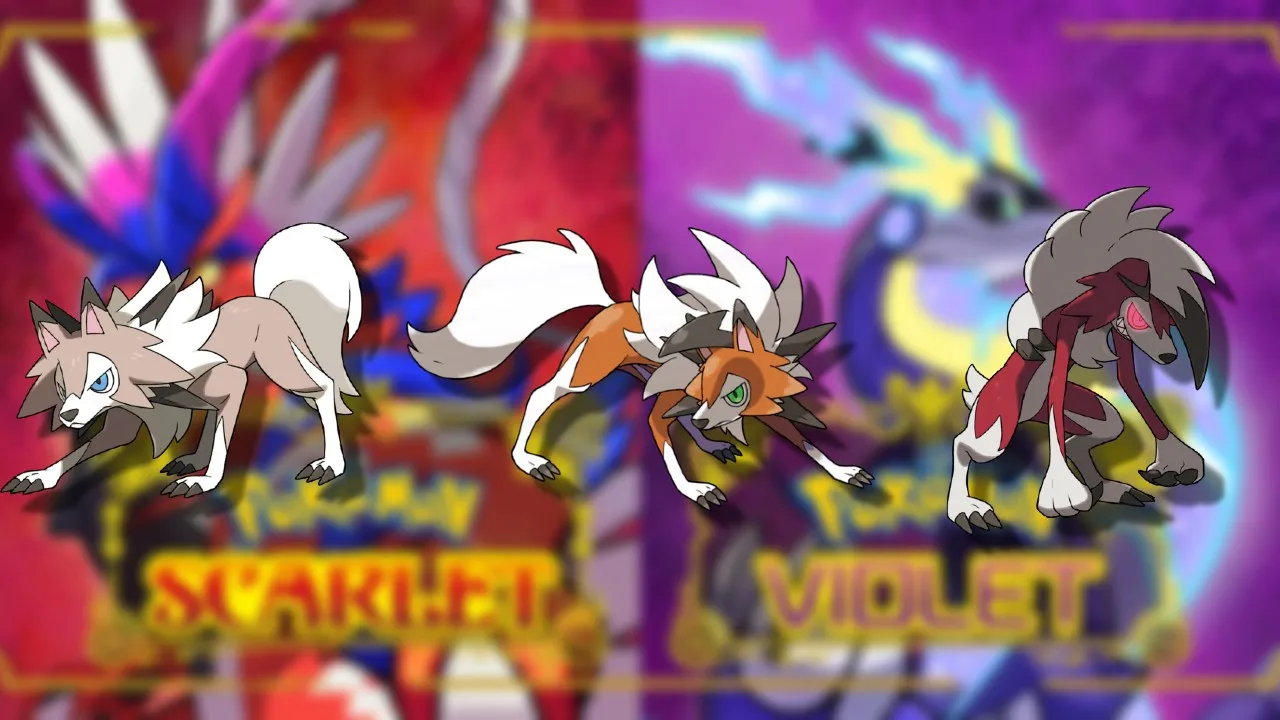 Lycanroc-Forms-Pokemon-Scarlet-and-Violet