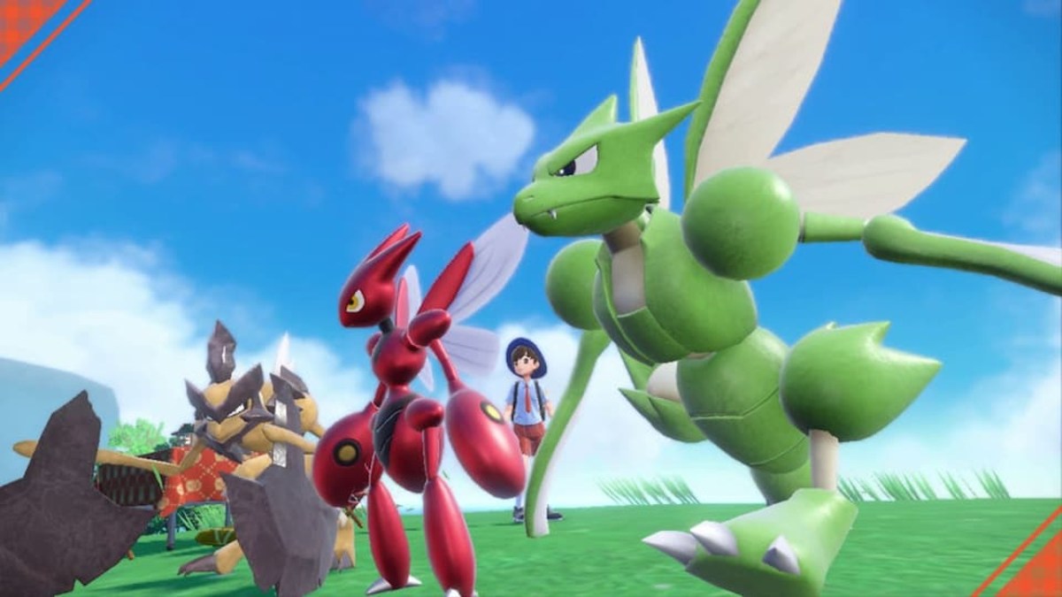 Kleavor, Scizor, and Scyther. Three returning Pokémon in Scarlet and Violet from previous generations (1,2 and 7)
