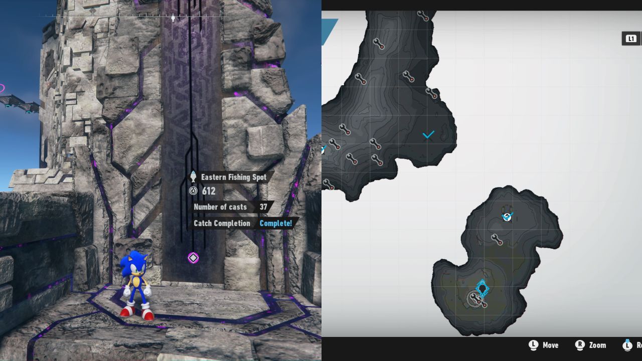 Sonic Frontiers Fishing Spots: All Fishing Locations on Each Map ...