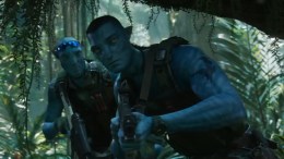 Avatar if you watched the trailer you may notice Quaritch's tattoo