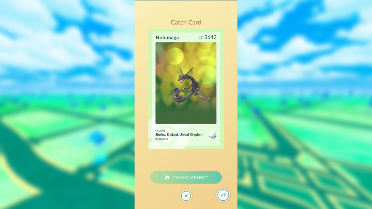 Catch Cards in Pokémon GO