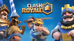Clash Royale's title art, featuring characters from the game