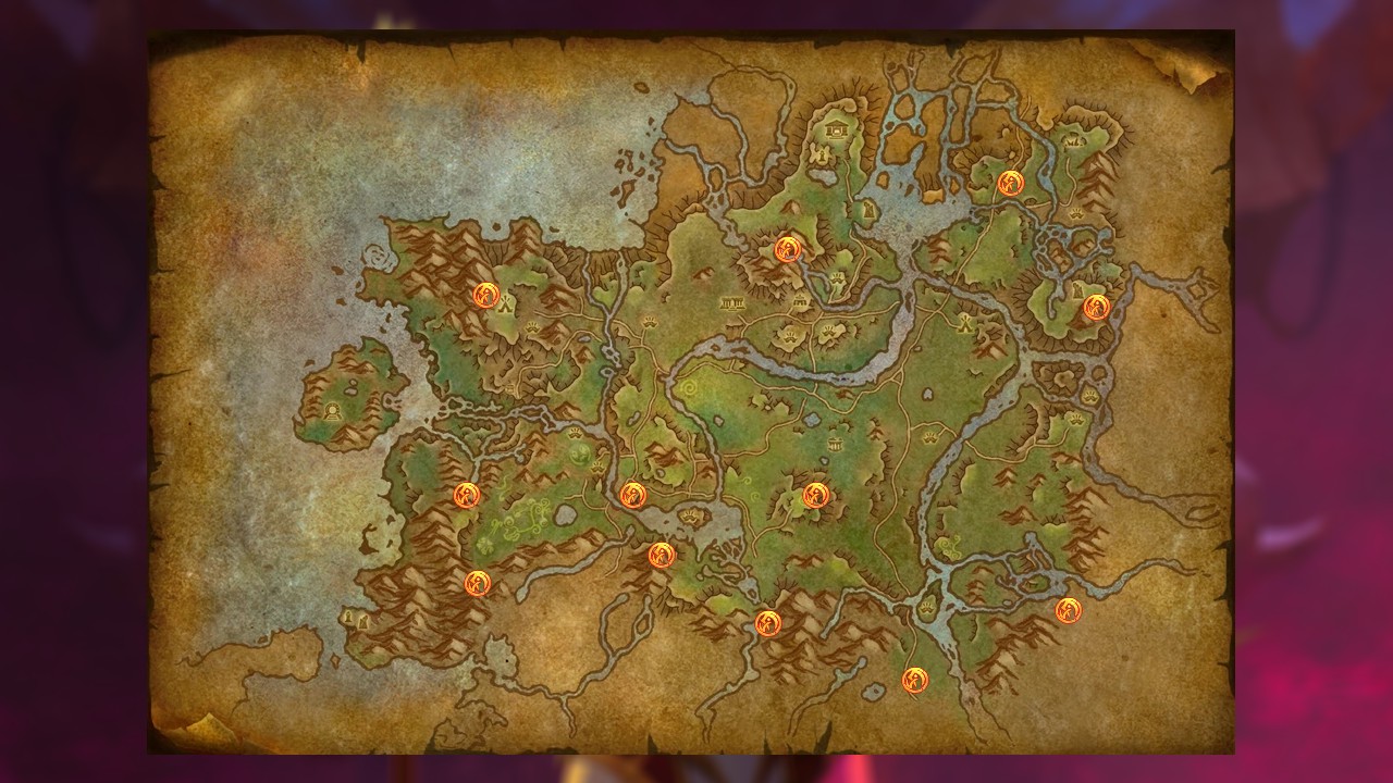 All Dragon Glyph Locations In World Of Warcraft Dragonflight Attack