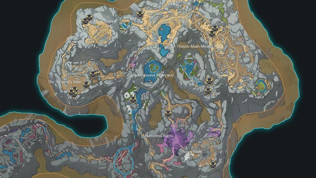 The-Chasm-Crystalfly-Locations-map