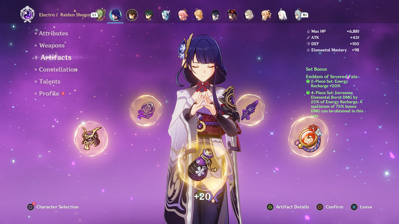 The Best Raiden Shogun Build in Genshin Impact Artifacts, Weapons, Teams, and More Attack of