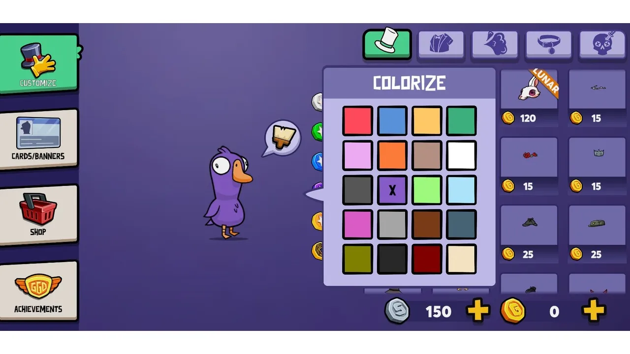 Goose Goose Duck Character Creation All Customization Options Colors  Outfits Hats Store More  YouTube