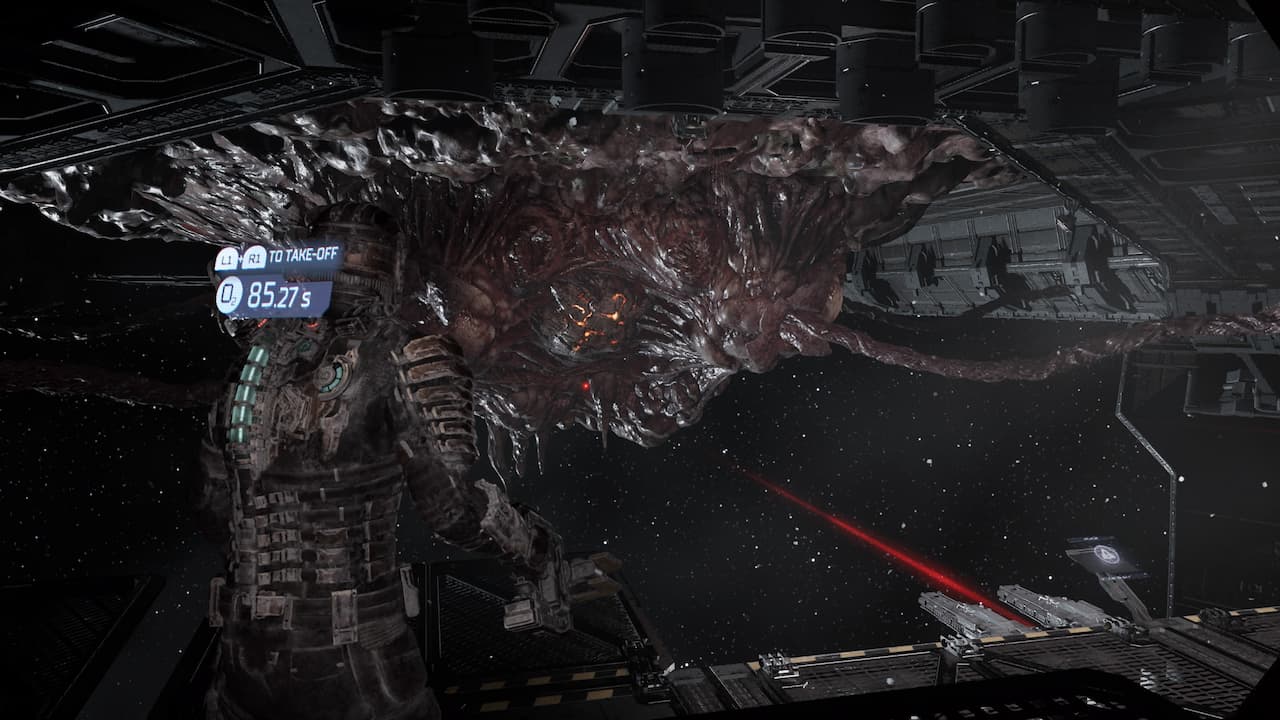 Dead Space Leviathan ADS cannon Fight