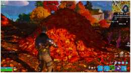 How to Restore Health or Shields While Hiding in a Leaf Pile in Fortnite