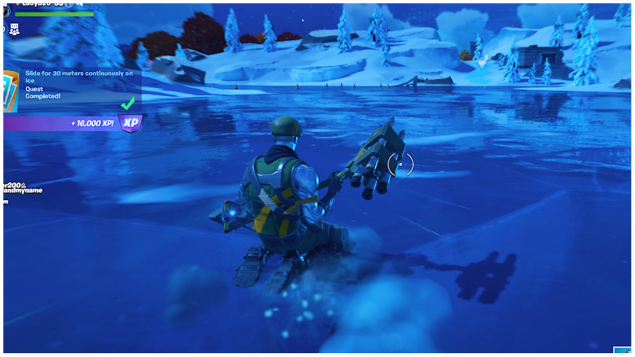 How-to-Slide-for-30-Meters-Continuously-on-Ice-in-Fortnite