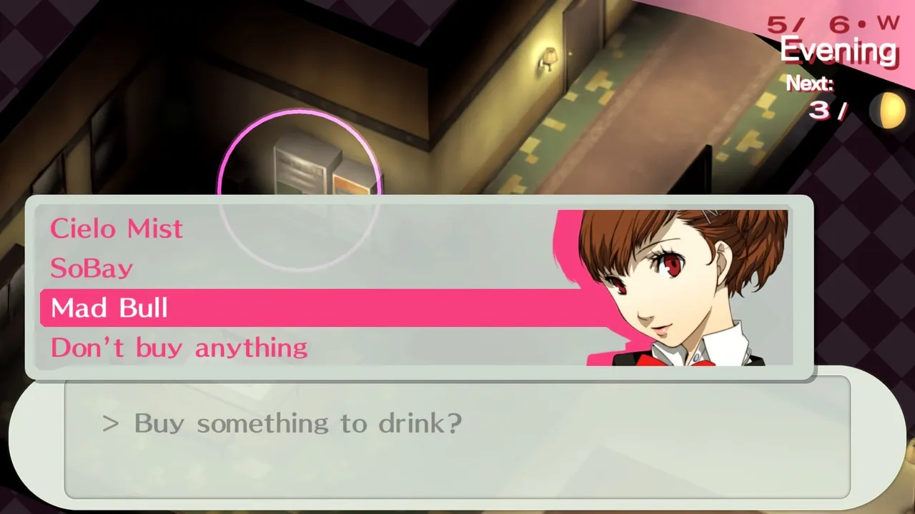 Persona-3-Portable-Mad-Bull-Fizzy-Drink-Maiko