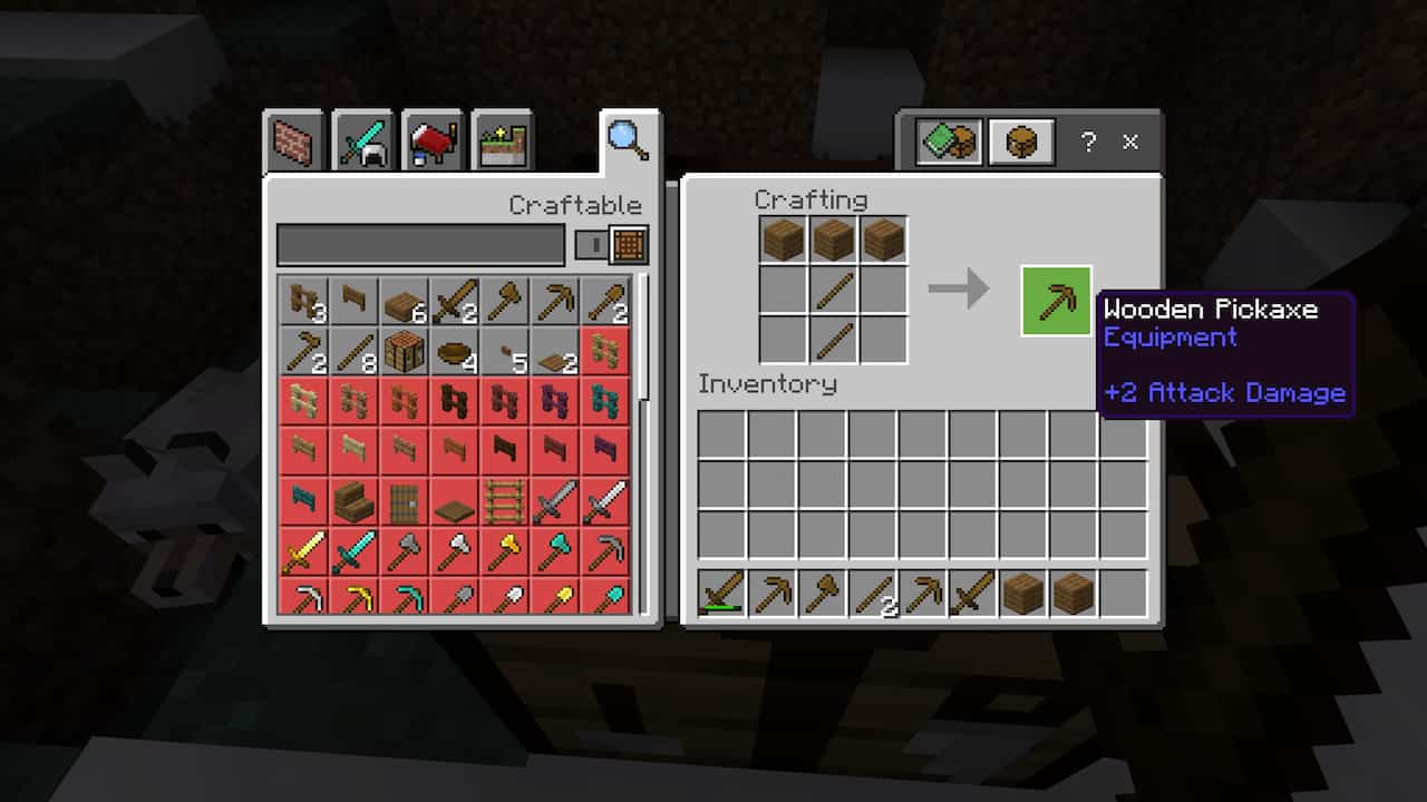 How to Make a Pickaxe in Minecraft | Attack of the Fanboy